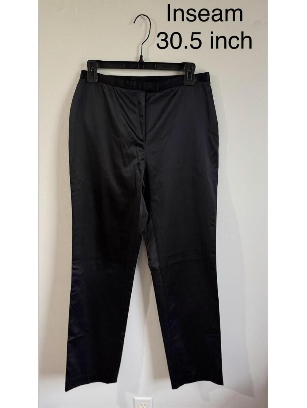 111 State Satin Felt Pants Color Black Size 8